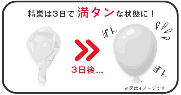 精巣がパンパン