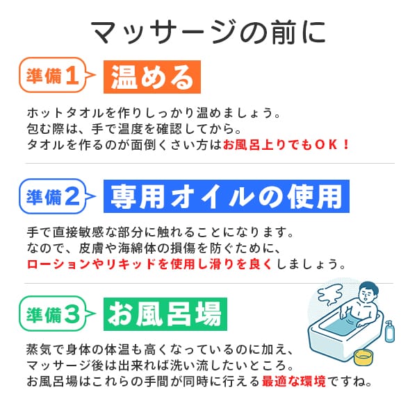 マッサージの前